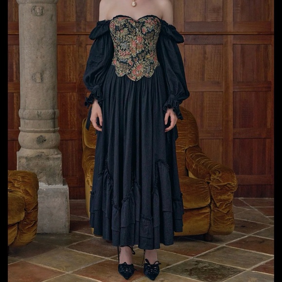 Lacemade Floral & Mirrors corset XL - Picture 6 of 8